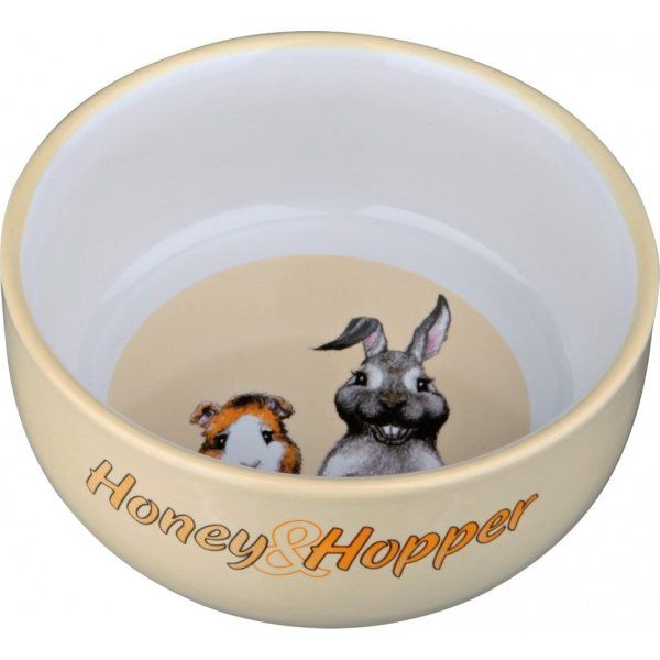 Trixie Германия Миска керамическая для хомяка, "Honey&Hopper"