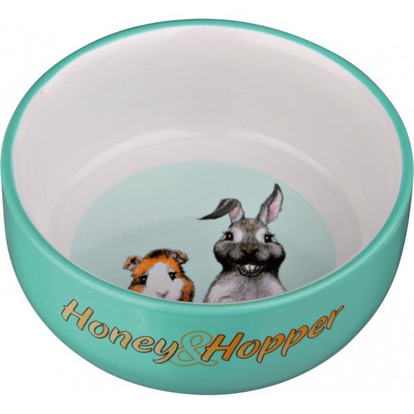 Trixie Германия Миска керамическая для хомяка, "Honey&Hopper"