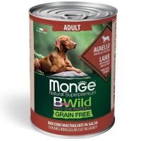 Влажный корм Monge Италия Dog Wet Be Wild беззерновой для собак с ягненком, тыквой и цуккини