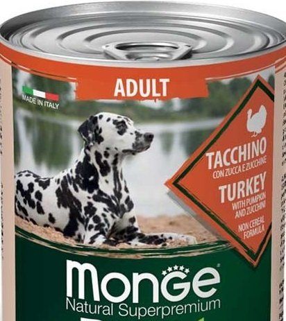 Влажный корм Monge Италия Dog Wet Be Wild беззерновой для собак с индейкой, тыквой и цуккини