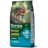 Сухой корм Monge Италия Cat Be Wild беззерновой для кошек с мясом тунца