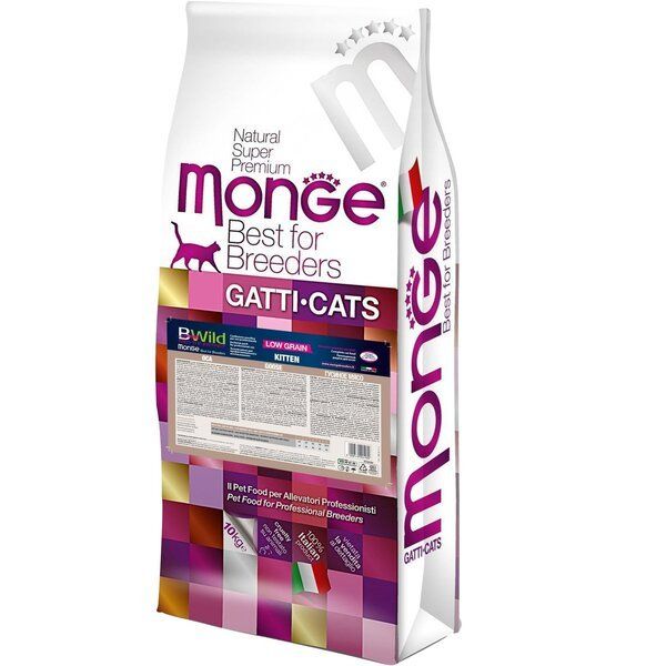 Сухой корм Monge Италия Cat Be Wild для котят с мясом гуся