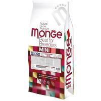 Сухой корм Monge Италия Dog Mini Adult для собак малых пород с ягненком, рисом и картофелем