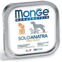Влажный корм Monge Италия Dog Wet SOLO монопротеиновый для собак с уткой