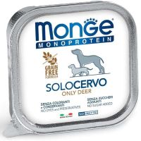 Влажный корм Monge Италия Dog Wet SOLO монопротеиновый для собак с олениной