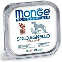 Влажный корм Monge Италия Dog Wet SOLO монопротеиновый для собак с ягненком