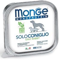 Влажный корм Monge Италия Dog Wet SOLO монопротеиновый для собак с кроликом
