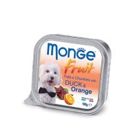 Влажный корм Monge Италия Dog Wet Fruit для собак с уткой и апельсинами