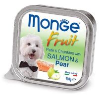 Влажный корм Monge Италия Dog Wet Fruit для собак с лососем и грушей