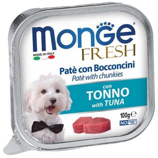 Вологий корм Monge Італія Dog Wet Fresh для собак з тунцем