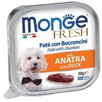 Влажный корм Monge Италия Dog Wet Fresh для собак с уткой