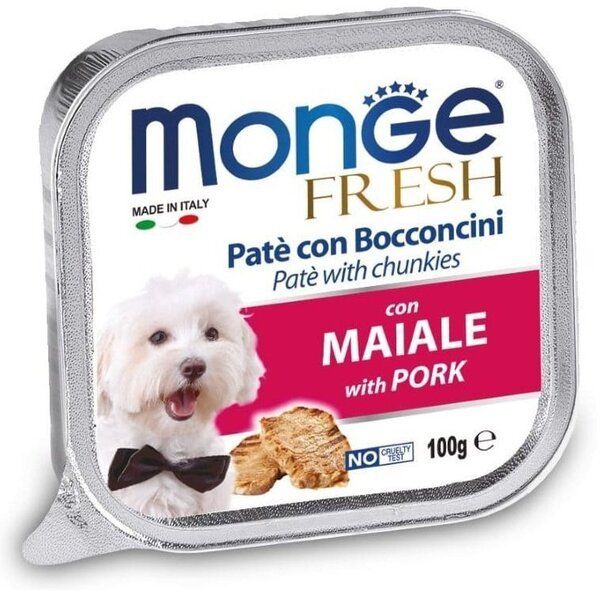Влажный корм Monge Италия Dog Wet Fresh для собак со свининой