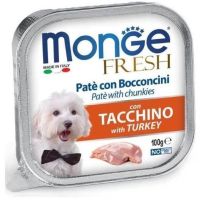 Влажный корм Monge Италия Dog Wet Fresh для собак с индейкой