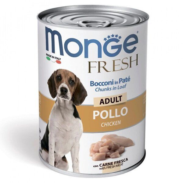 Влажный корм Monge Италия Dog Wet Fresh для собак с курицей