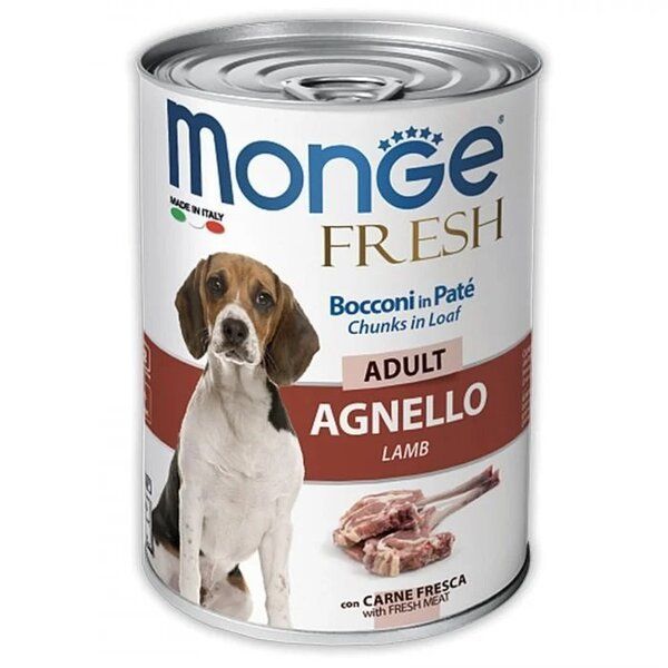 Влажный корм Monge Италия Dog Wet Fresh для собак с ягненком
