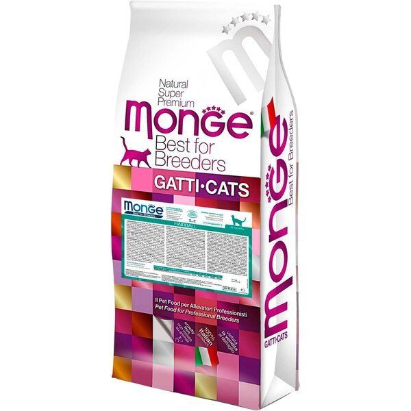 Сухой корм Monge Италия Cat Hairball для кошек против комков шерсти в желудке с курицей