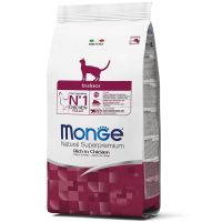 Сухой корм Monge Италия Cat Indoor для домашних кошек с курицей
