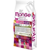 Сухой корм Monge Италия Cat Sensitive для кошек с проблемами пищеварения с курицей