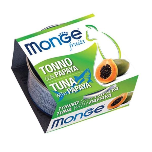 Вологий корм Monge Італія Cat Wet Fruit для котів з тунцем та папаєю