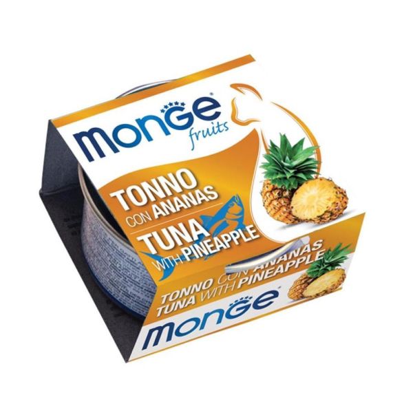 Вологий корм Monge Італія Cat Wet Fruit для котів з тунцем та ананасом