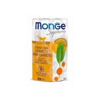 Влажный корм Monge Италия Cat Wet Supreme Kitten для котят с тунцем, шпинатом и морковью