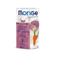 Влажный корм Monge Италия Cat Wet Supreme Kitten для котят с тунцем, киноа и морковью