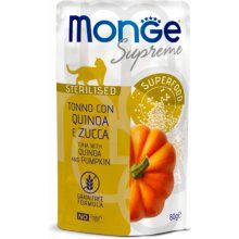 Влажный корм Monge Италия Cat Wet Supreme Sterilised для стерилизованных кошек с тунцом, киноа и тыквой