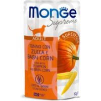 Влажный корм Monge Италия Cat Wet Supreme для кошек с тунцем, горошком и морковью