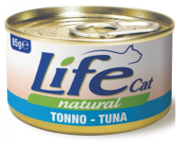 Влажный корм LifeCat Тайланд для кошек, со вкусом тунца, консерва