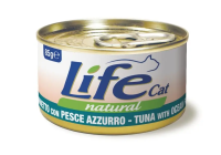 Вологий корм LifeCat Тайланд для котів, зі смаком тунця з океанічною рибою, консерва