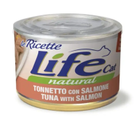 Влажный корм LifeCat Тайланд Le Ricette для кошек, со вкусом тунца с лососем, консерва