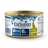 Влажный корм Exclusion Италия для стерилизованных кошек с курицей
