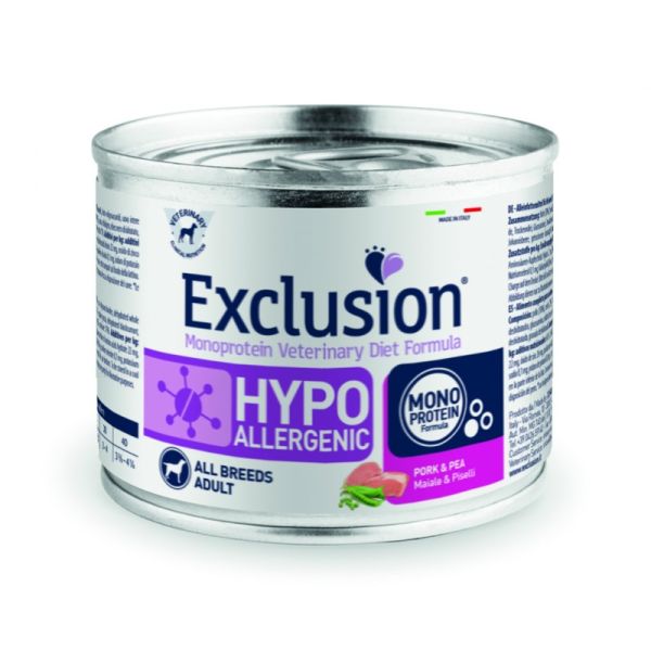 Влажный корм Exclusion Италия Hypoallergenic для собак с пищевой аллергией со свининой