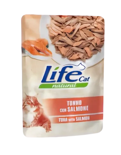 Влажный корм LifeCat Тайланд для кошек, со вкусом тунца с лососем, пауч