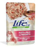 Влажный корм LifeCat Тайланд для кошек, со вкусом курицы и куриной ветчины, пауч