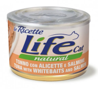 Влажный корм LifeCat Тайланд Le Ricette для кошек, со вкусом тунца с анчоусами и лососем, консерва