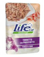 Влажный корм LifeCat Тайланд для кошек, со вкусом тунца с ветчиной, пауч