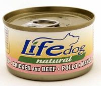 Влажный корм LifeDog Тайланд для собак, со вкусом говядины с курицей, консерва