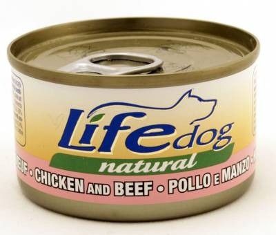 Вологий корм LifeDog Тайланд для собак, зі смаком яловичини з куркою, консерва