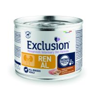 Влажный корм Exclusion Италия Renal для собак с почечной недостаточностью со свининой