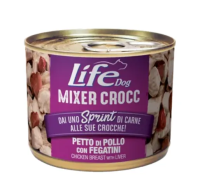Вологий корм LifeDog Тайланд Mixer Crocc для собак, зі смаком курки та печінки, консерва