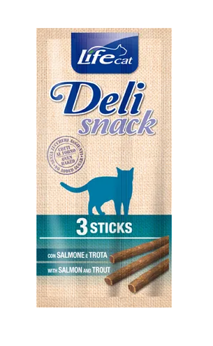 Ласощі LifeCat Тайланд Snack для котів, зі смаком лосося з форелю
