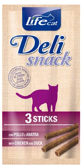 Ласощі LifeCat Тайланд Snack для котів, зі смаком качки та курки