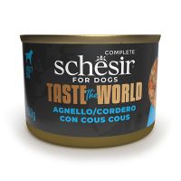 Влажный корм Schesir Италия Taste the World натуральные консервы для собак ягненка с кускусом в бульоне