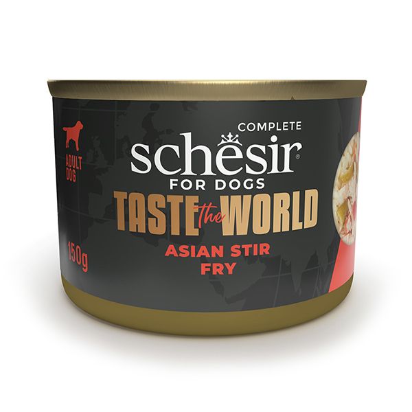 Вологий корм Schesir Італія Taste the World натуральні консерви для собак курка по-азійськи в бульйоні