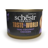 Влажный корм Schesir Италия Taste the World натуральные консервы для собак курица по-тайски в бульоне