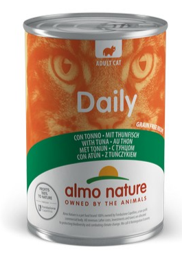 Влажный корм Almo Nature Италия Daily Cat Cans для кошек со вкусом тунца