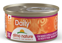 Влажный корм Almo Nature Италия Daily Cat для кошек, мусс со вкусом говядины с телятиной