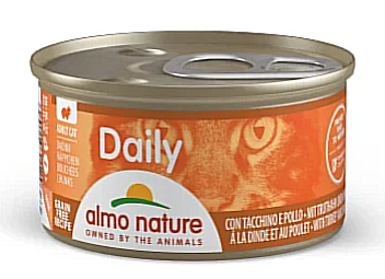 Влажный корм Almo Nature Италия Daily Cat для кошек со вкусом индейки и курицы