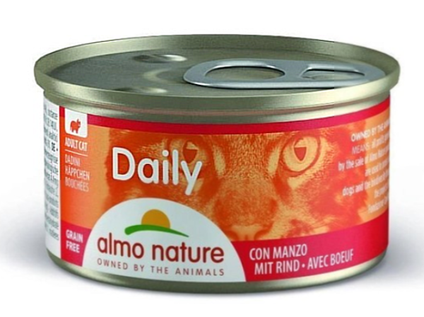 Влажный корм Almo Nature Италия Daily Cat для кошек со вкусом говядины